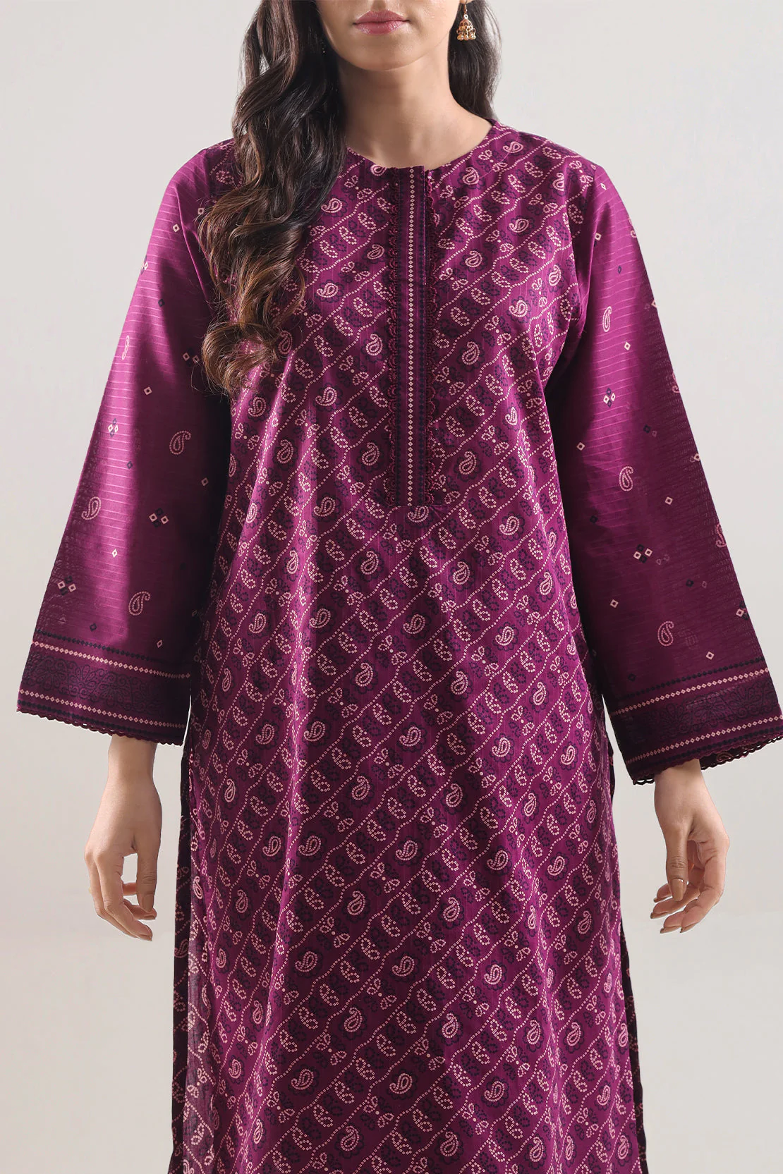 Printed Lawn Stitched Shirt - Image 3