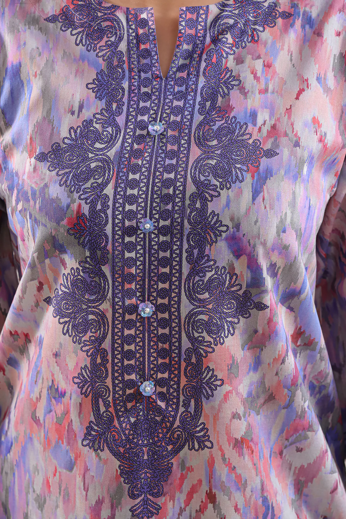 Printed Lawn Stitched Shirt - Image 3