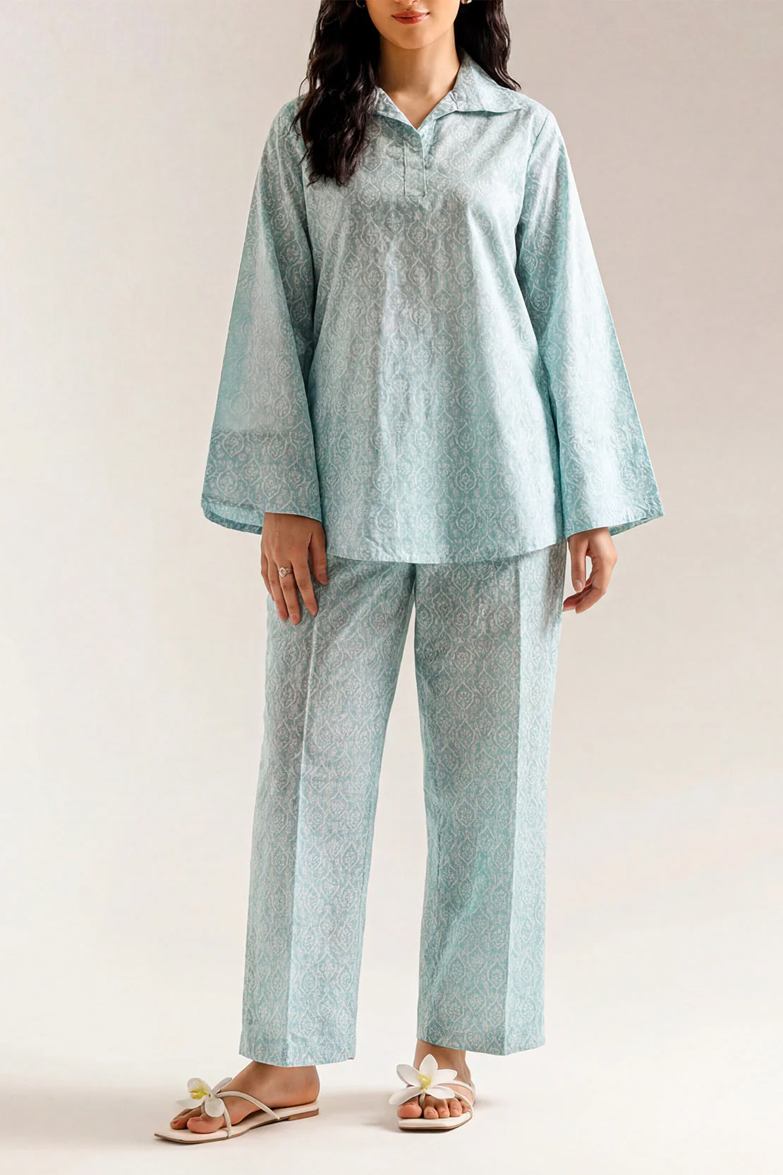 Printed Lawn Stitched Shirt - Image 2