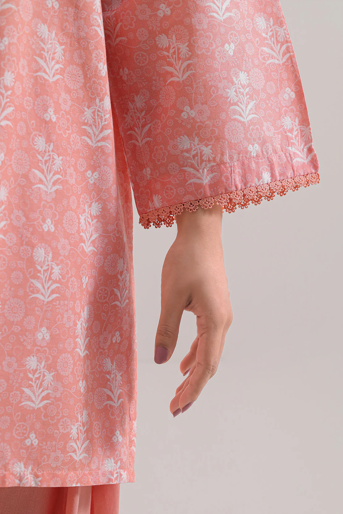 Printed Lawn Stitched Shirt - Image 4