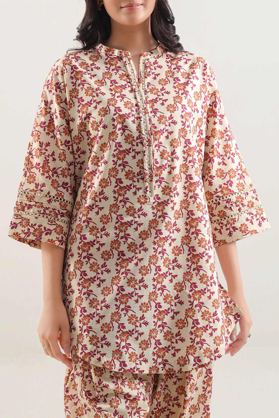 Printed Lawn Stitched Shirt - Image 3