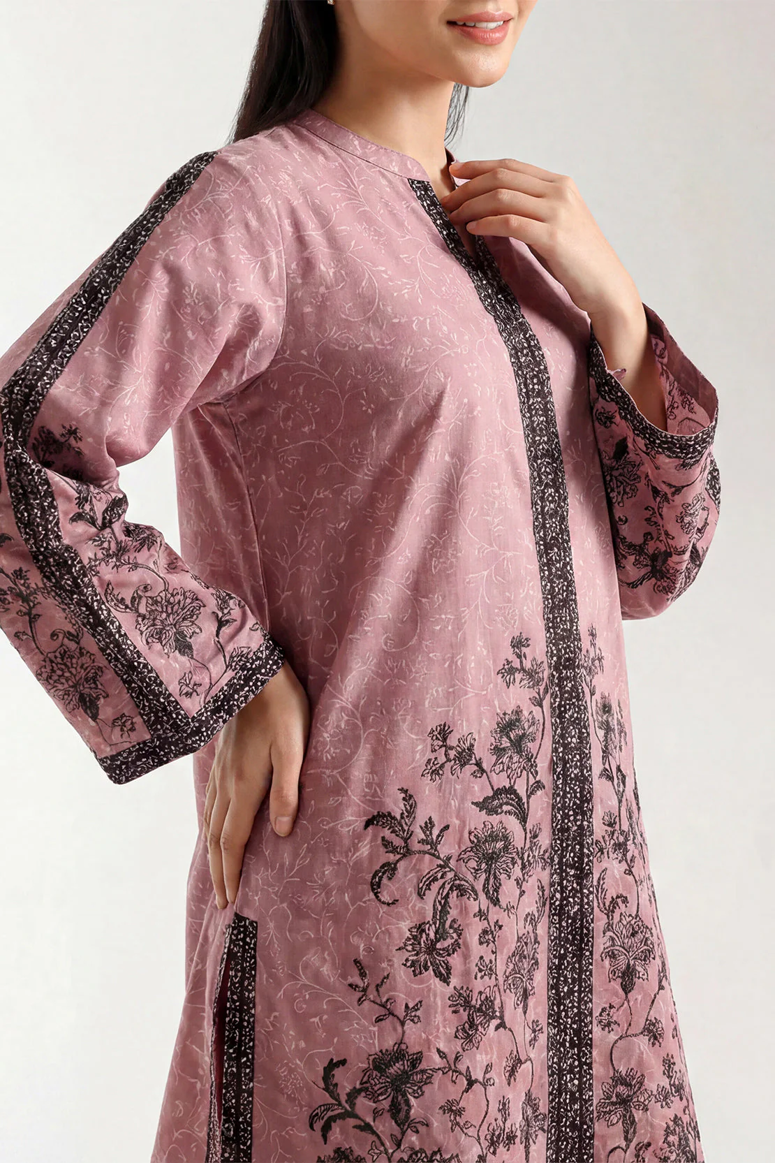 Printed Lawn Stitched Shirt - Image 2