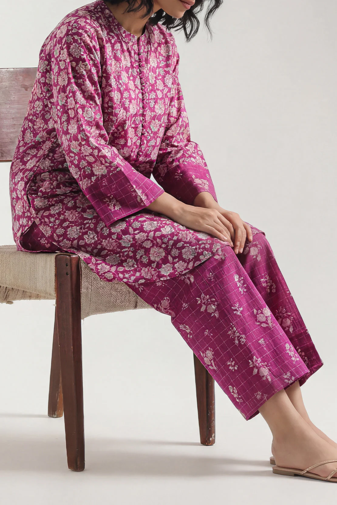 Printed Lawn Stitched Shirt - Image 2