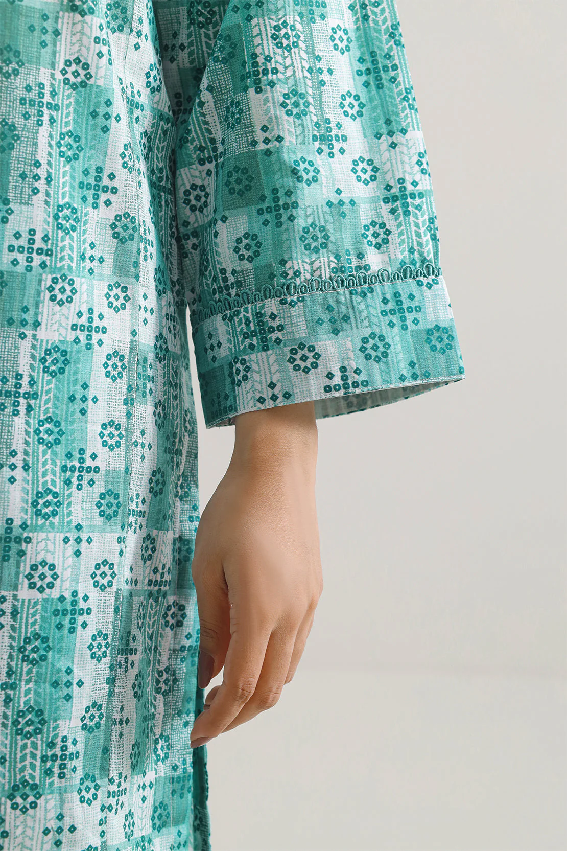 Printed Lawn Stitched Shirt - Image 3
