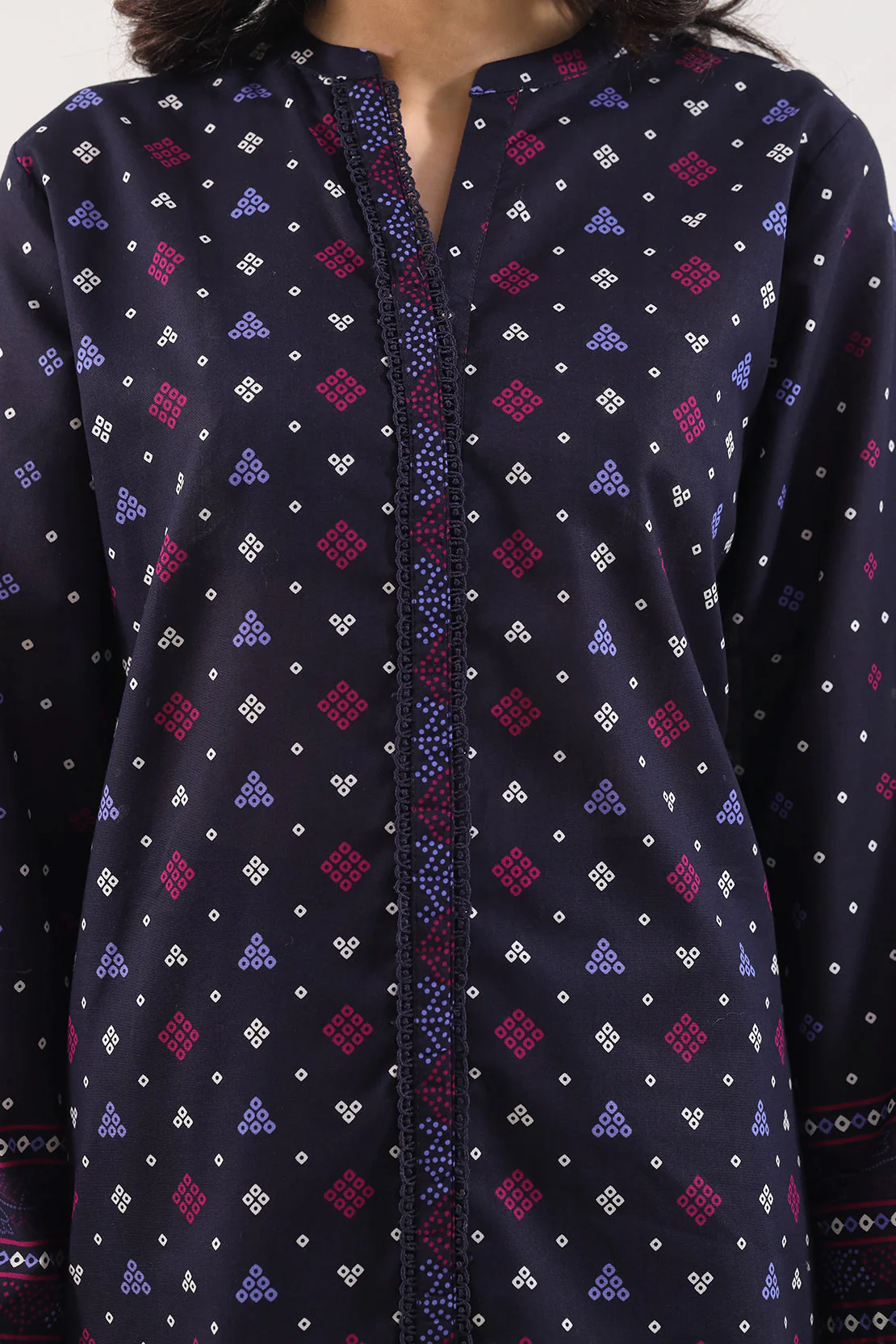 Printed Lawn Stitched Shirt - Image 3