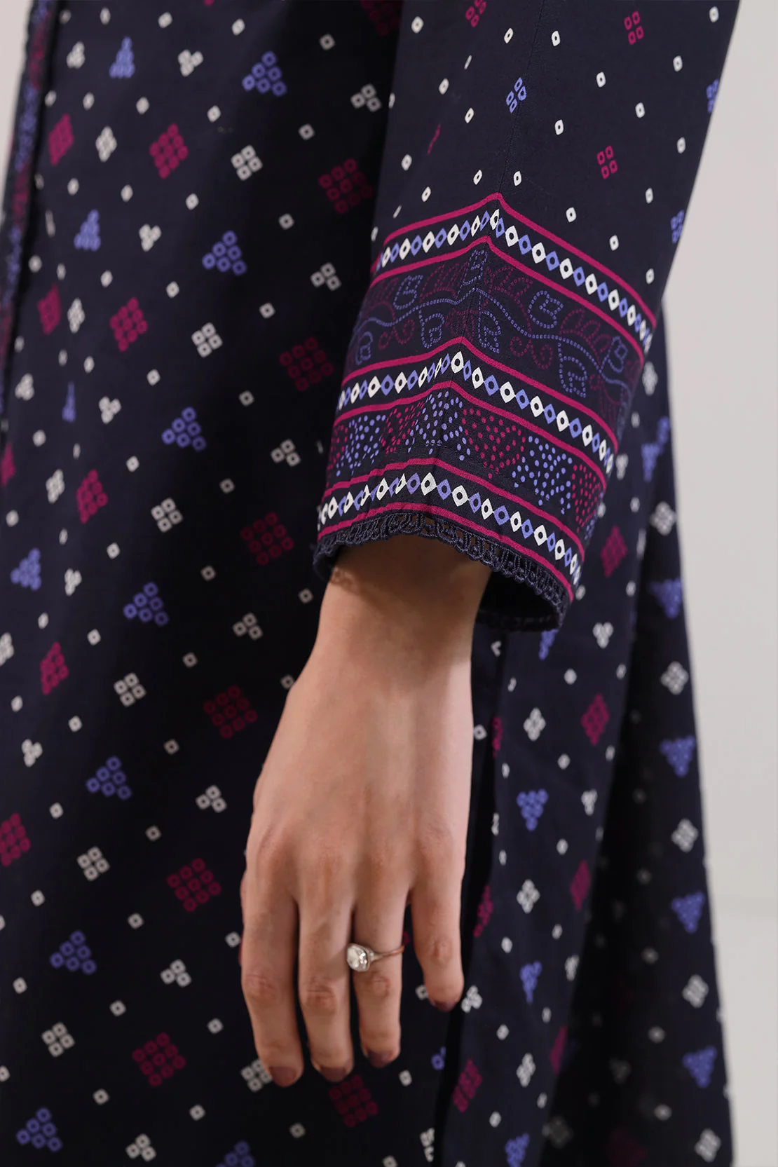 Printed Lawn Stitched Shirt - Image 4