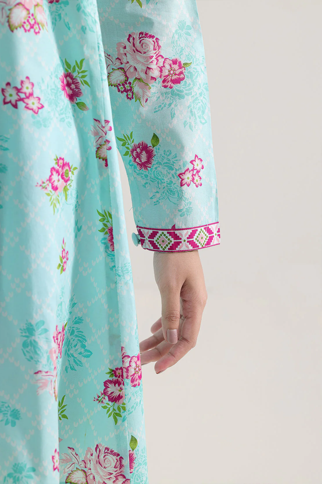 Printed Lawn Stitched Shirt - Image 3