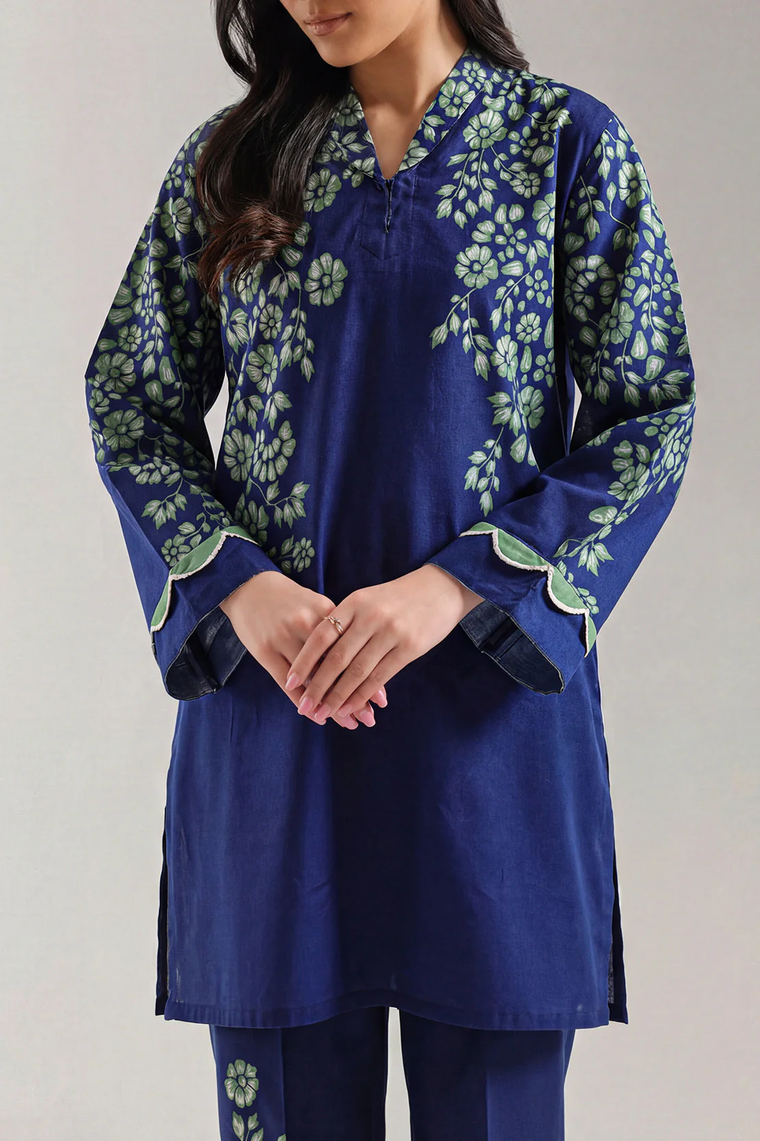 Printed Lawn Stitched Shirt - Image 2
