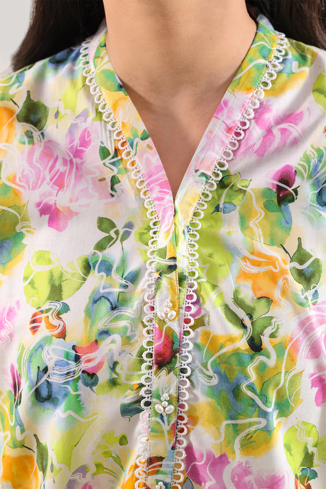 Printed Lawn Stitched Shirt - Image 5