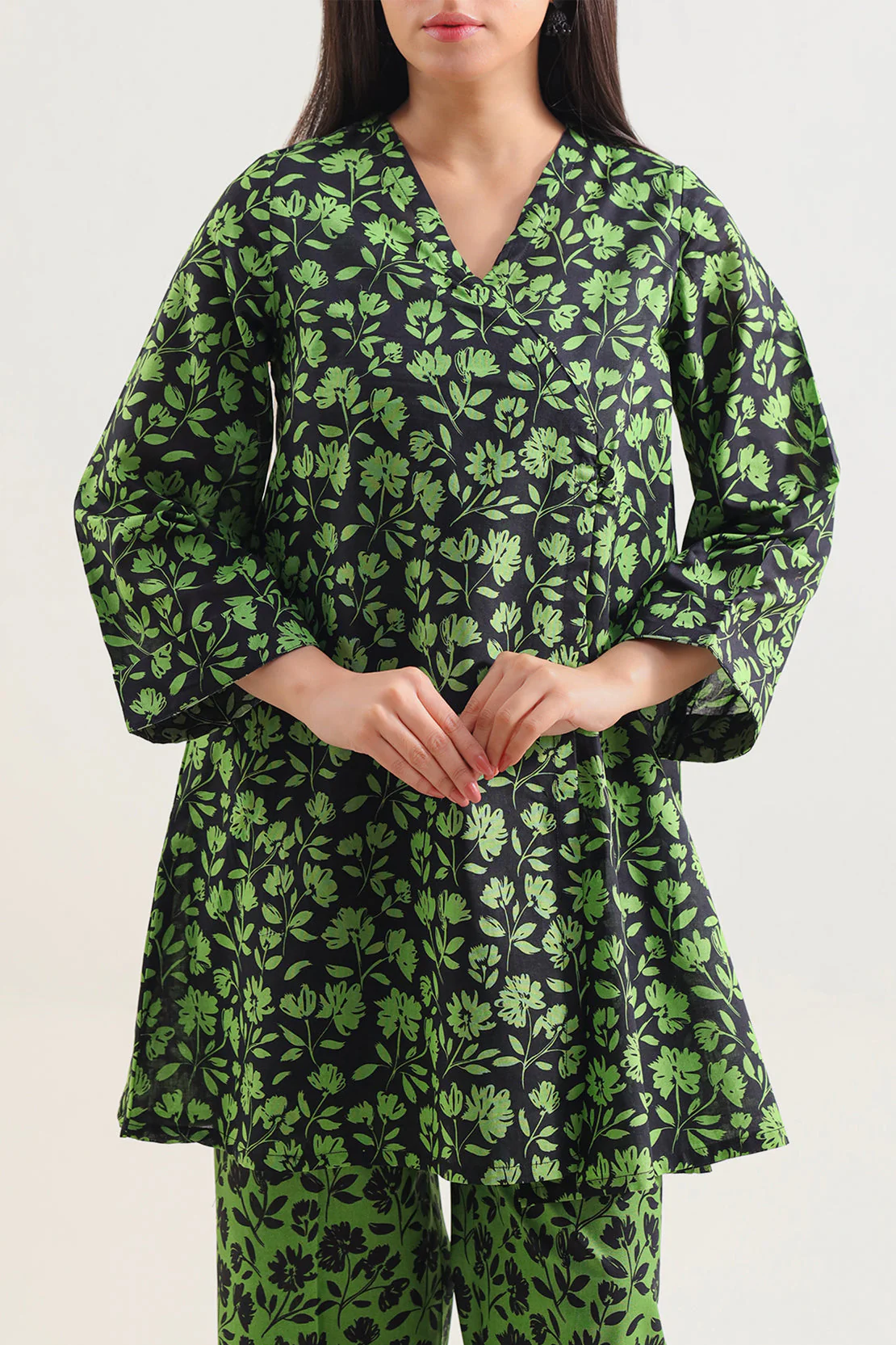 Printed Lawn Stitched Shirt - Image 2