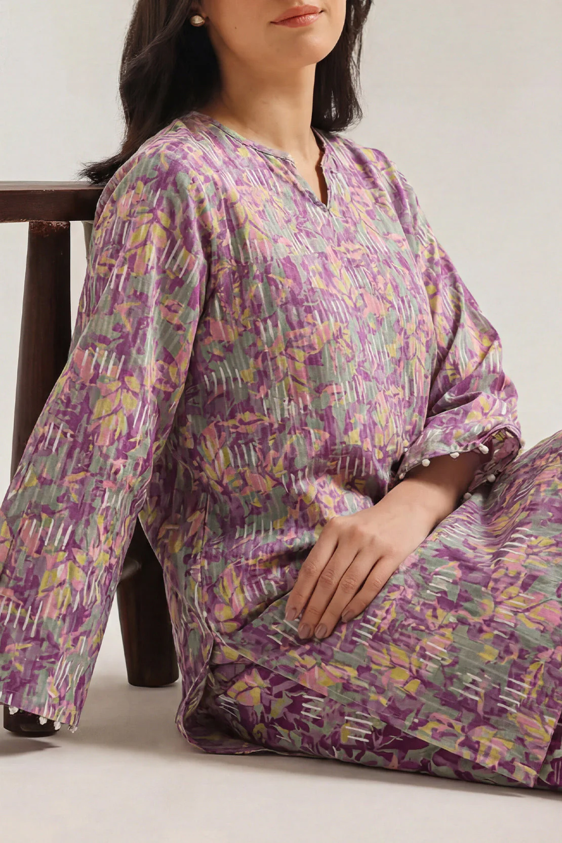 Printed Lawn Stitched Shirt - Image 2