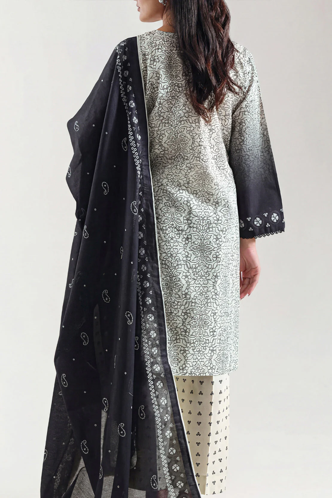 Printed Lawn Stitched Shirt - Image 4