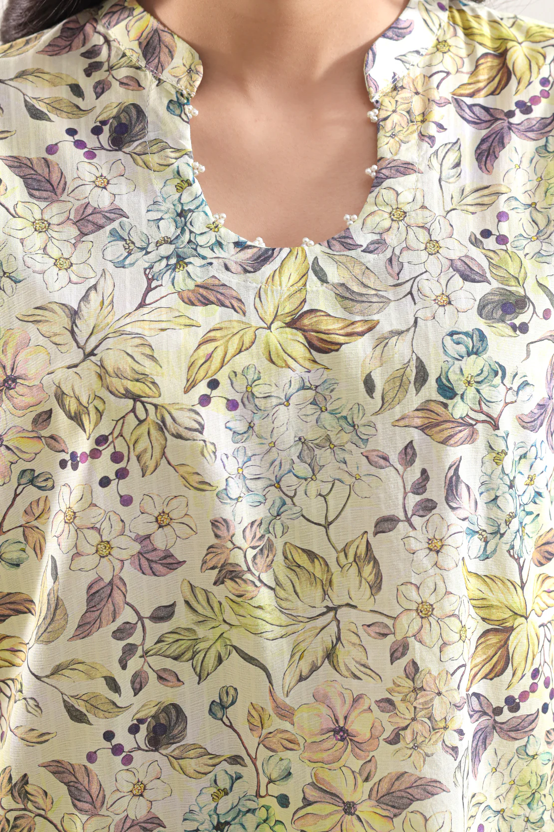 Printed Lawn Stitched Shirt - Image 3