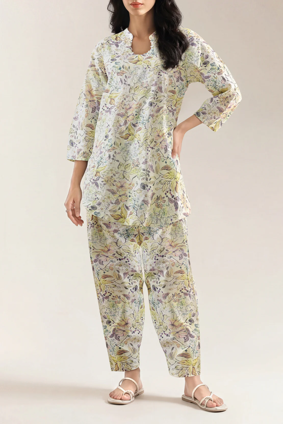 Printed Lawn Stitched Shirt - Image 6