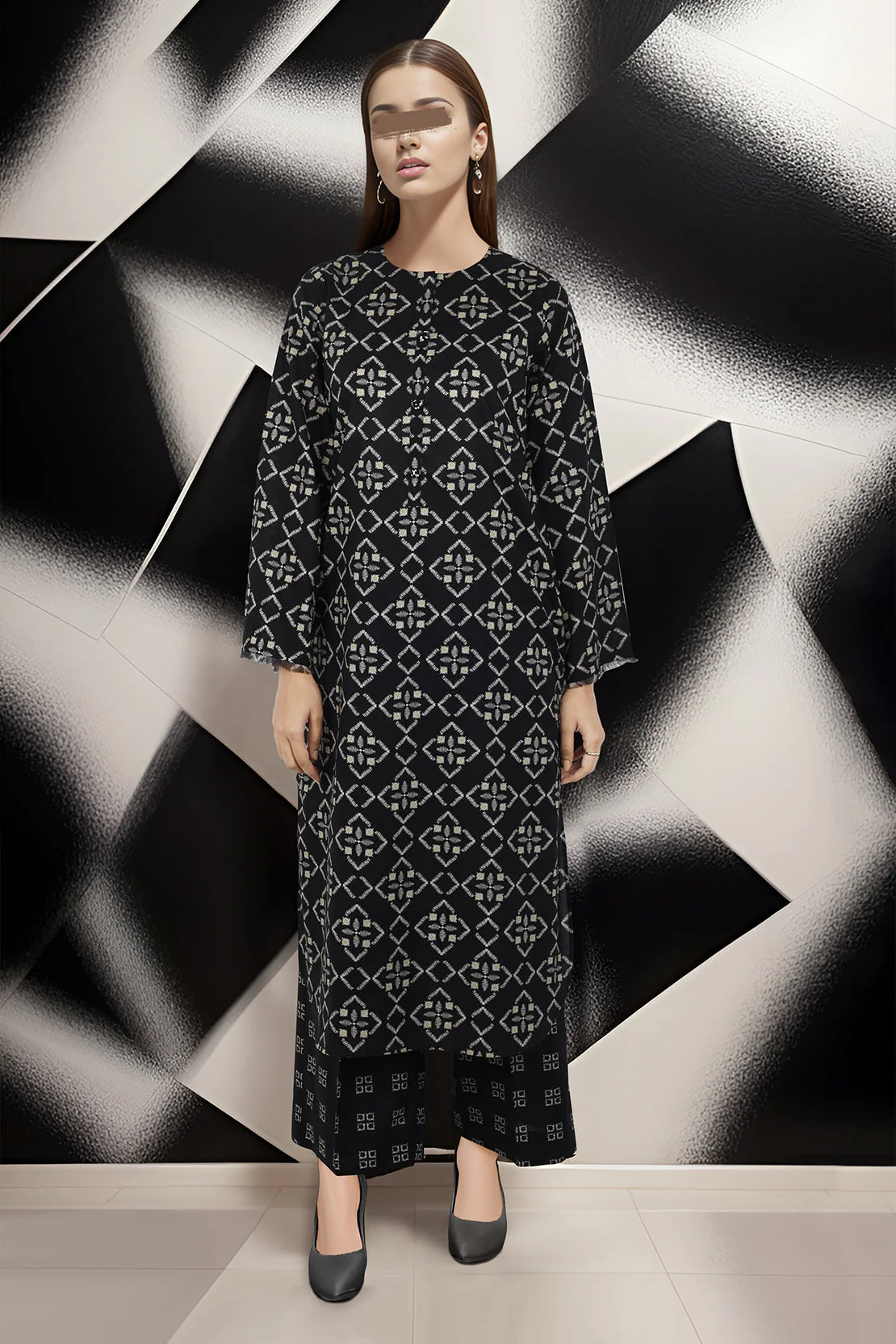 Printed Lawn Stitched/Unstitched 2 Piece - Image 2