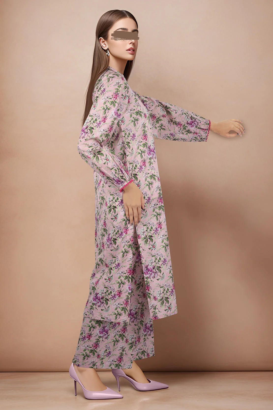 Printed Lawn Stitched/Unstitched 2 Piece - Image 3