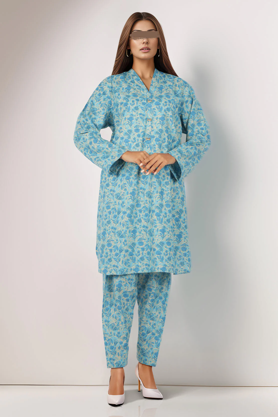 Printed Lawn Stitched/Unstitched 2 Piece - Image 3