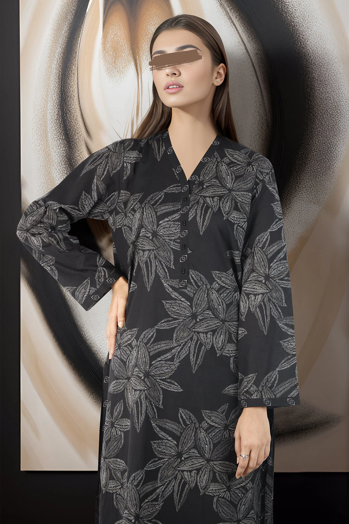 Printed Lawn Stitched/Unstitched 2 Piece - Image 3
