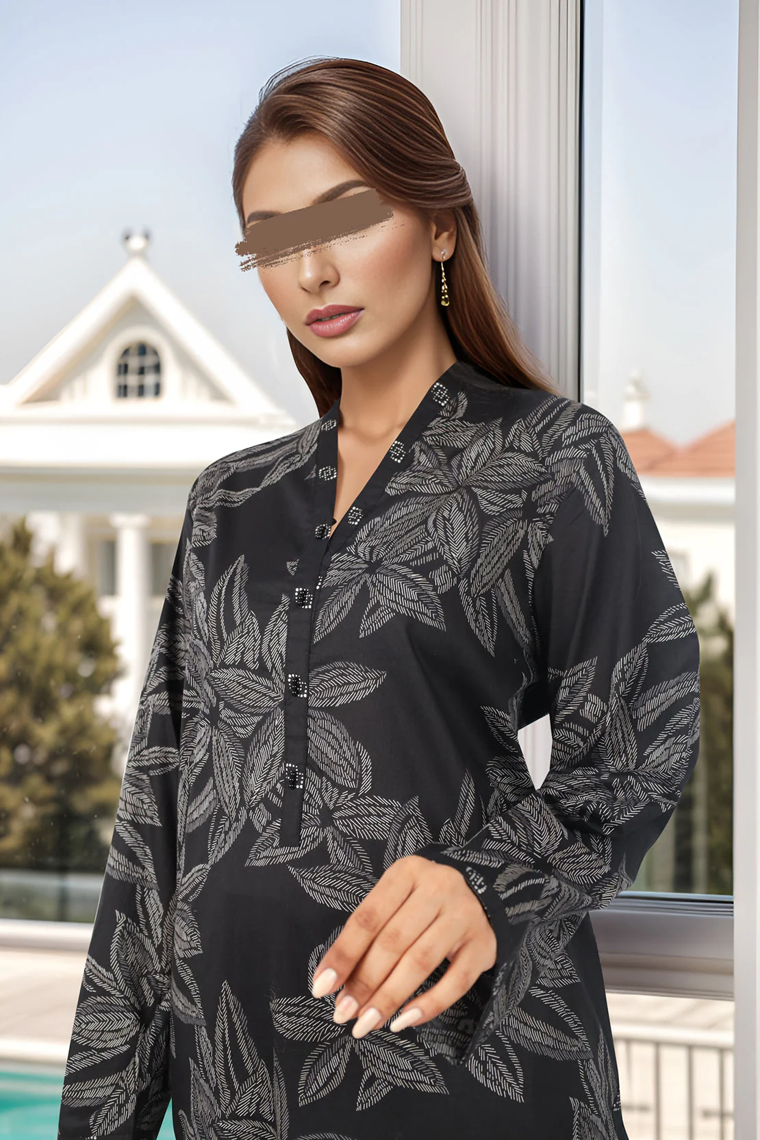 Printed Lawn Stitched/Unstitched 2 Piece - Image 6