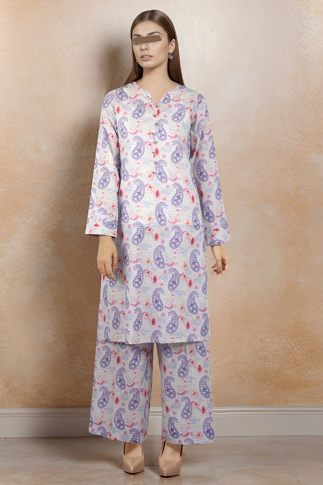 Printed Lawn Stitched/Unstitched 2 Piece (Shirt/Trouser) - Image 2