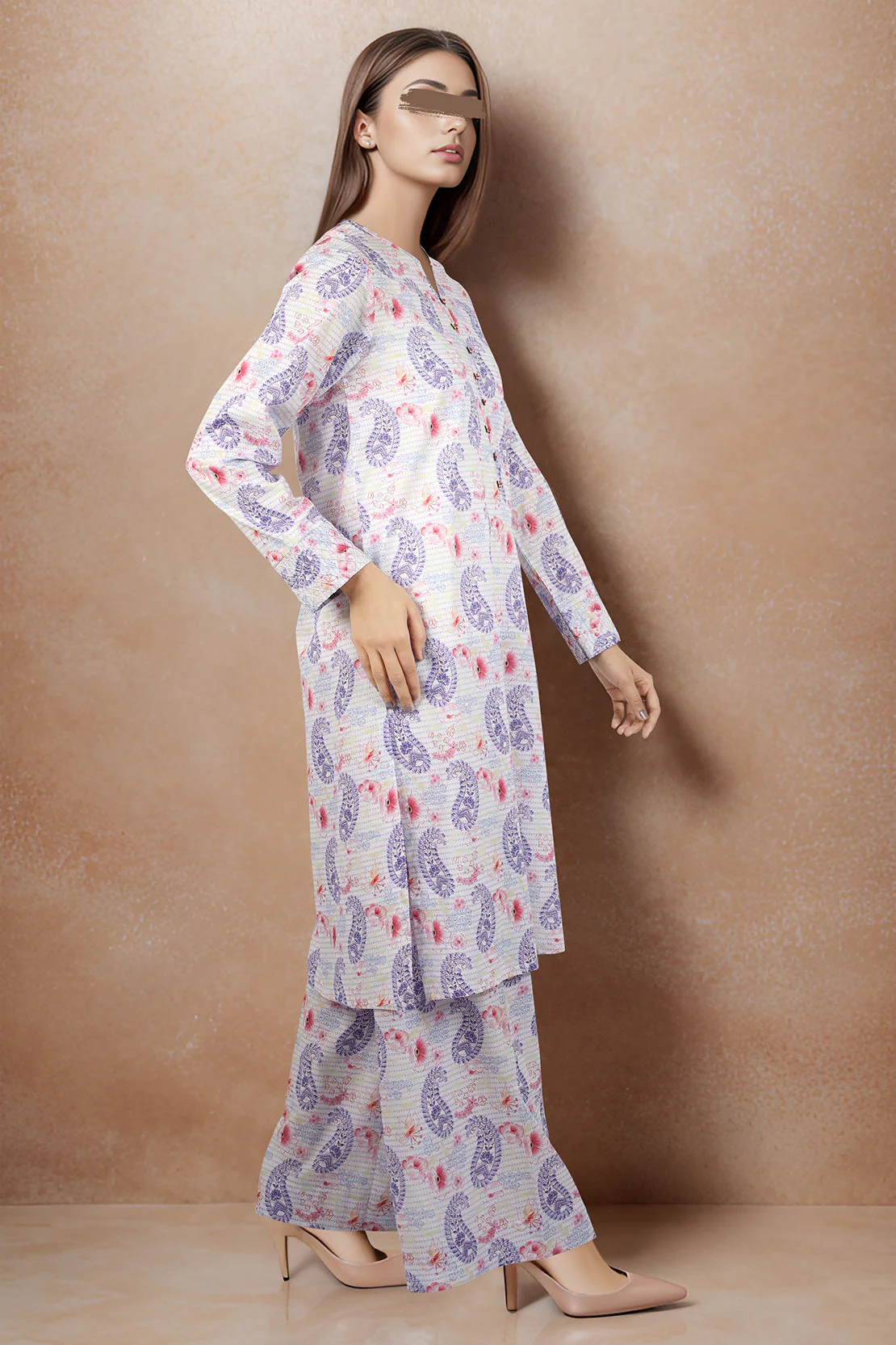 Printed Lawn Stitched/Unstitched 2 Piece (Shirt/Trouser) - Image 5