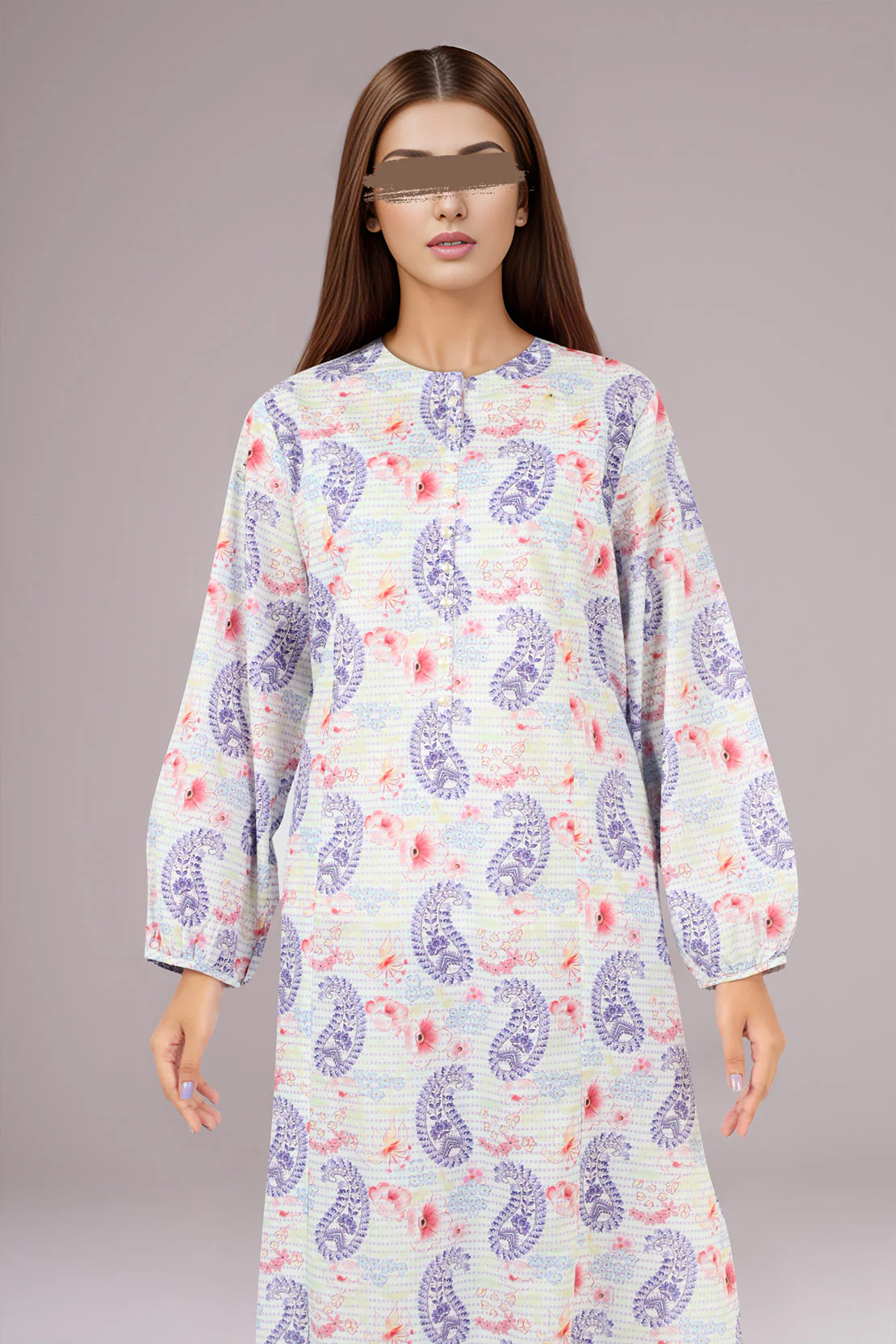 Printed Lawn Stitched/Unstitched 2 Piece (Shirt/Trouser) - Image 7