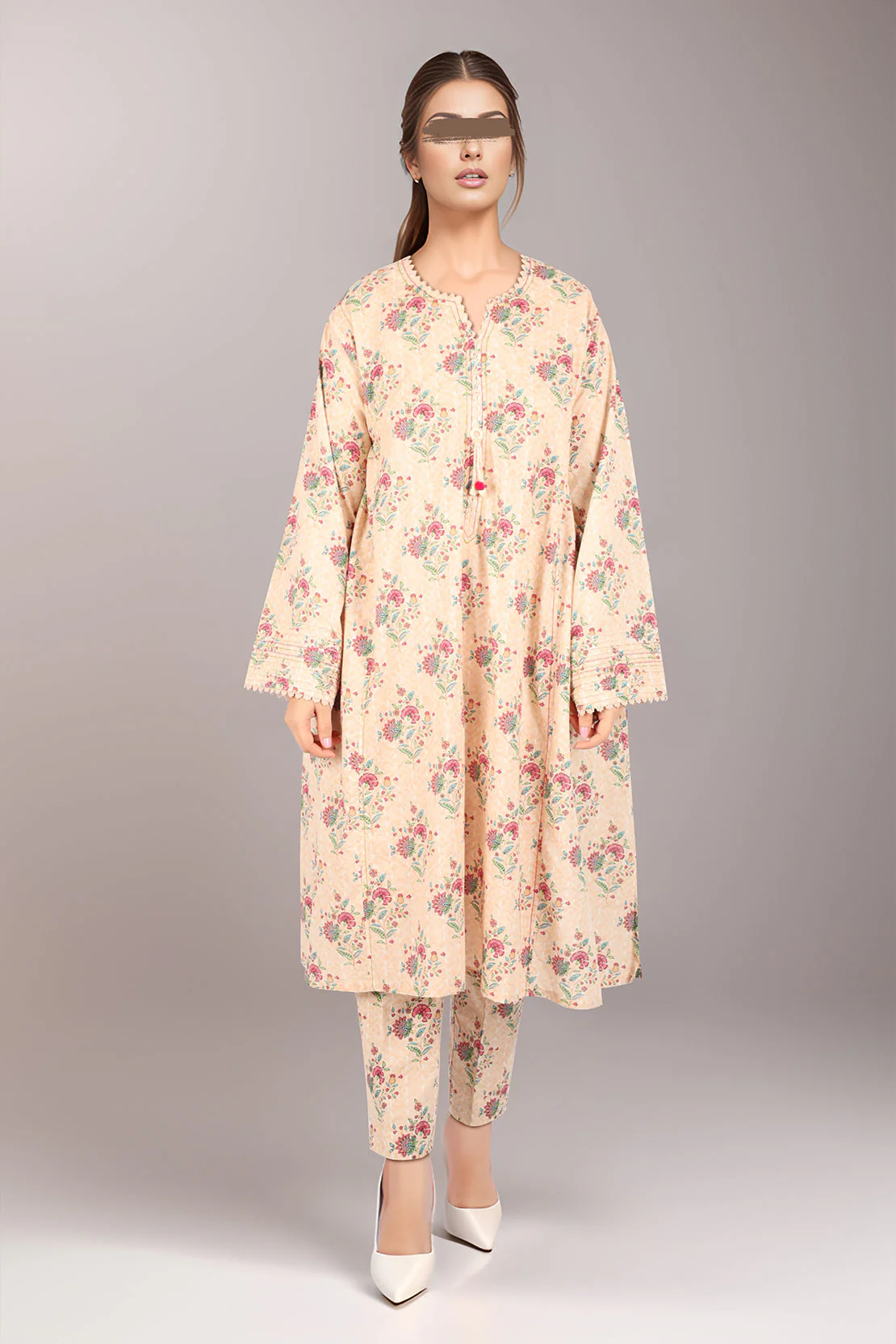 Printed Lawn Stitched/Unstitched 2 Piece (Shirt/Trouser) - Image 2