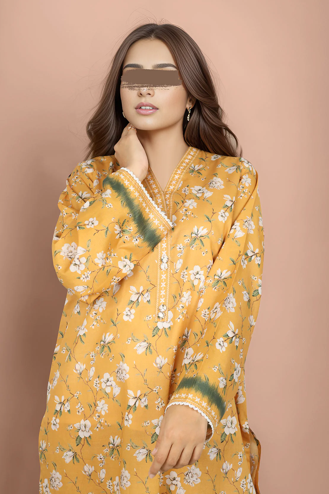Printed Lawn Stitched/Unstitched 2 Piece (Shirt/Trouser) - Image 5