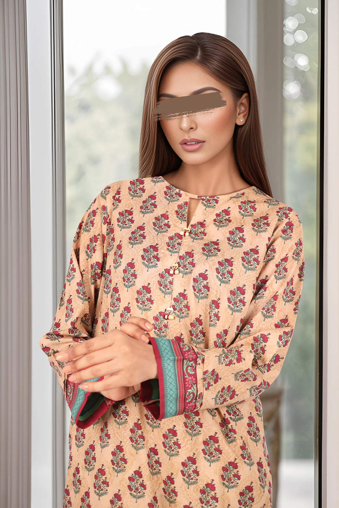 Printed Lawn Stitched/Unstitched 2 Piece (Shirt/Trouser) - Image 7