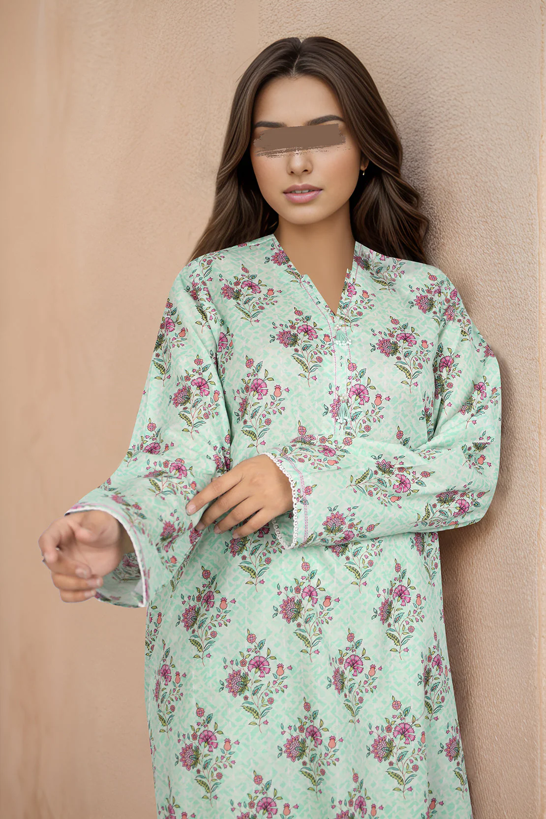 Printed Lawn Stitched/Unstitched 2 Piece (Shirt/Trouser) - Image 5