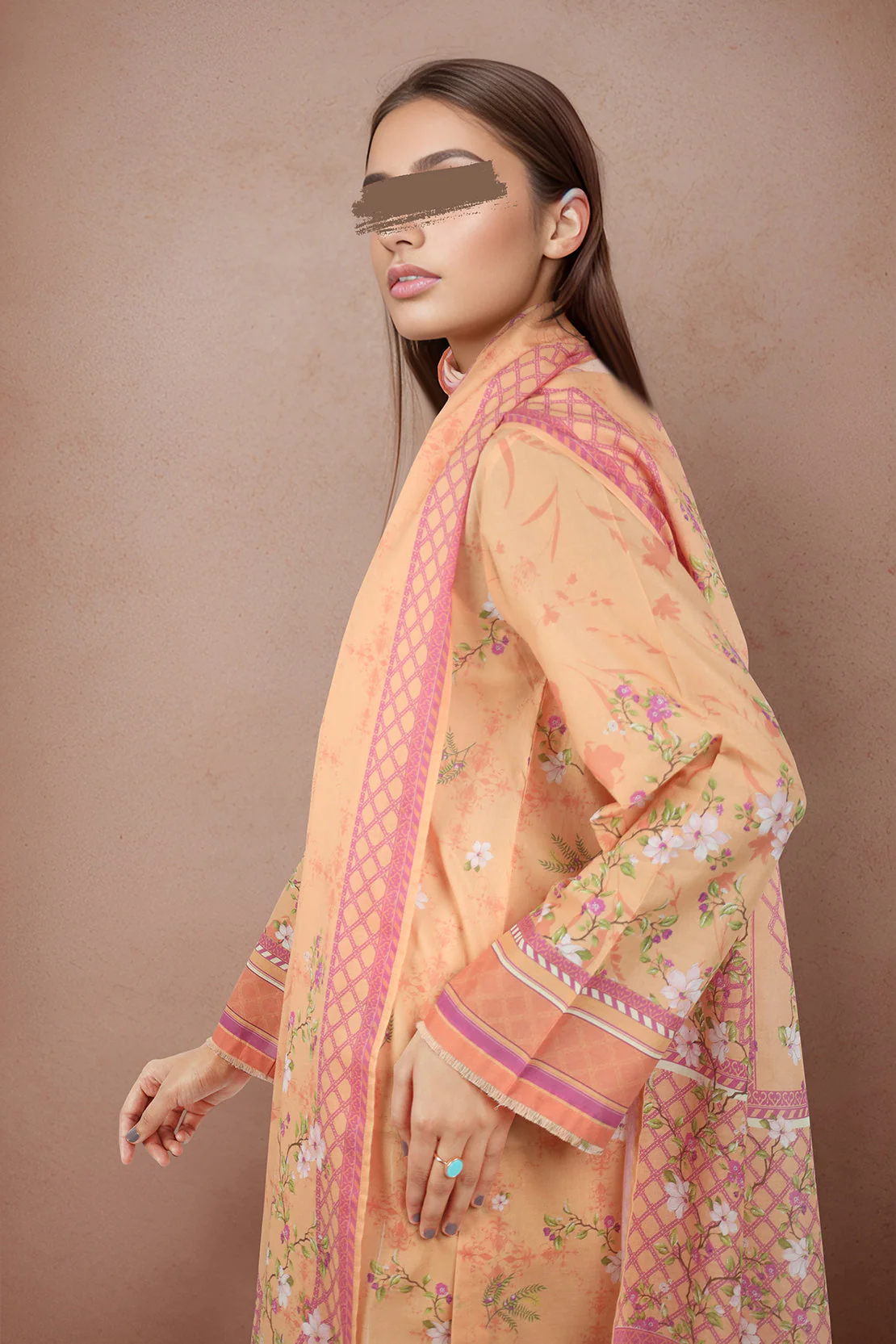 Printed Lawn Stitched/Unstitched 3 Piece - Image 6