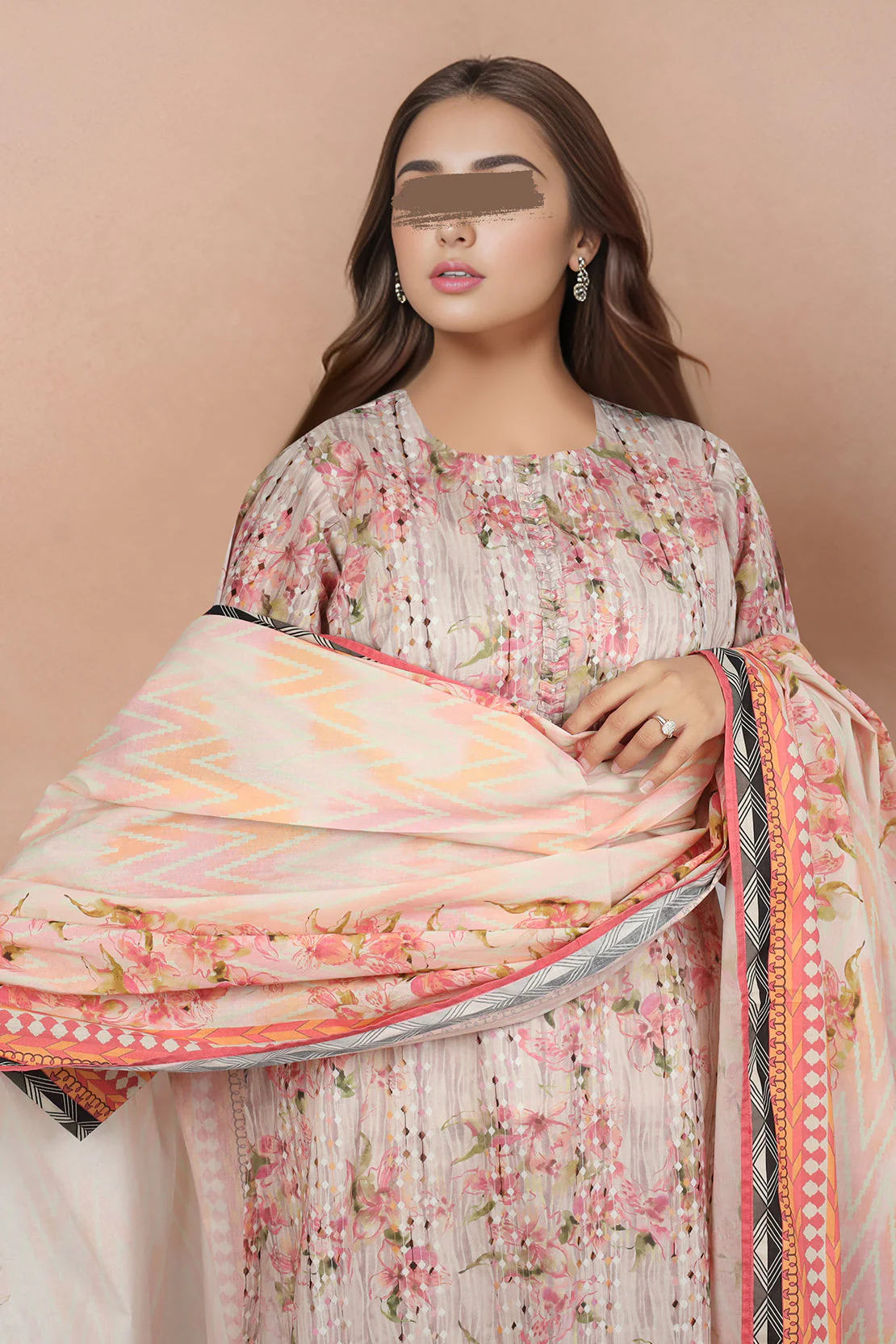 Printed Lawn Stitched/Unstitched 3 Piece - Image 5