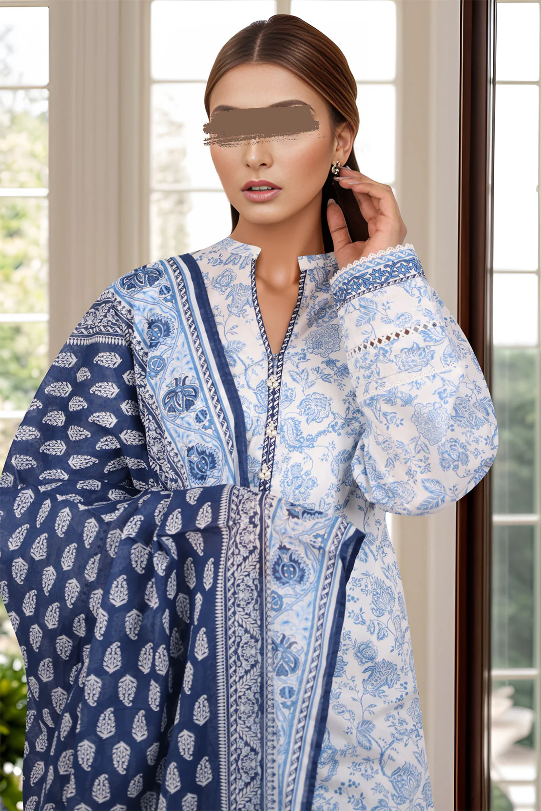 Printed Lawn Stitched/Unstitched 3 Piece - Image 8