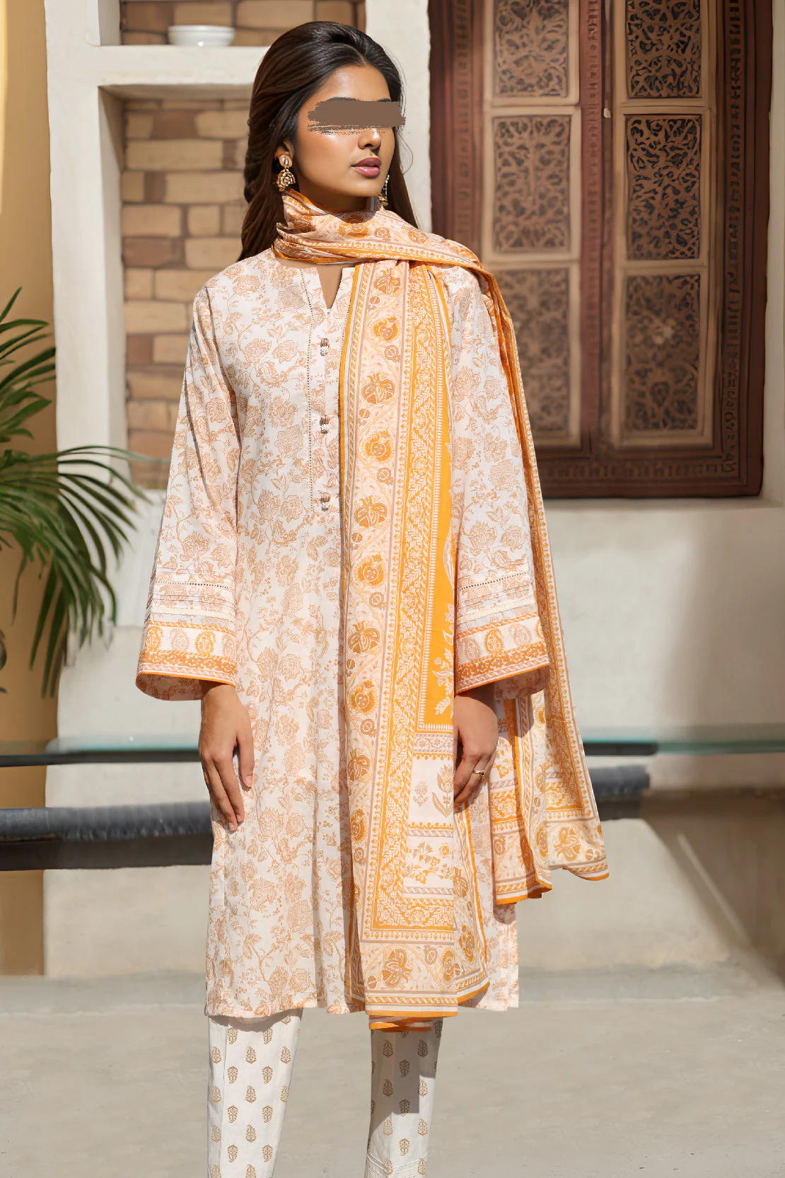Printed Lawn Stitched/Unstitched 3 Piece - Image 4