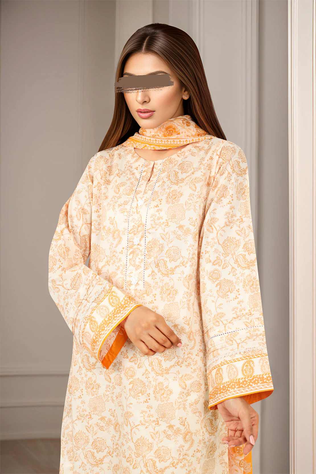 Printed Lawn Stitched/Unstitched 3 Piece - Image 5