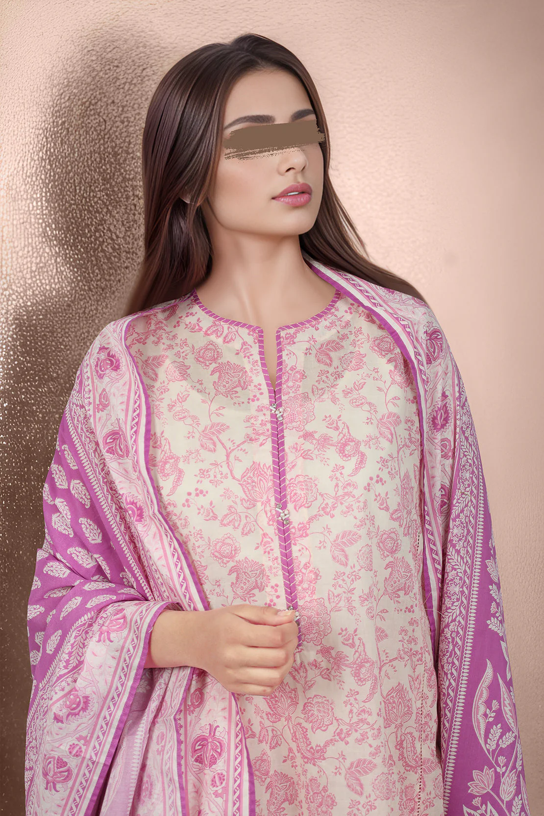 Printed Lawn Stitched/Unstitched 3 Piece - Image 5