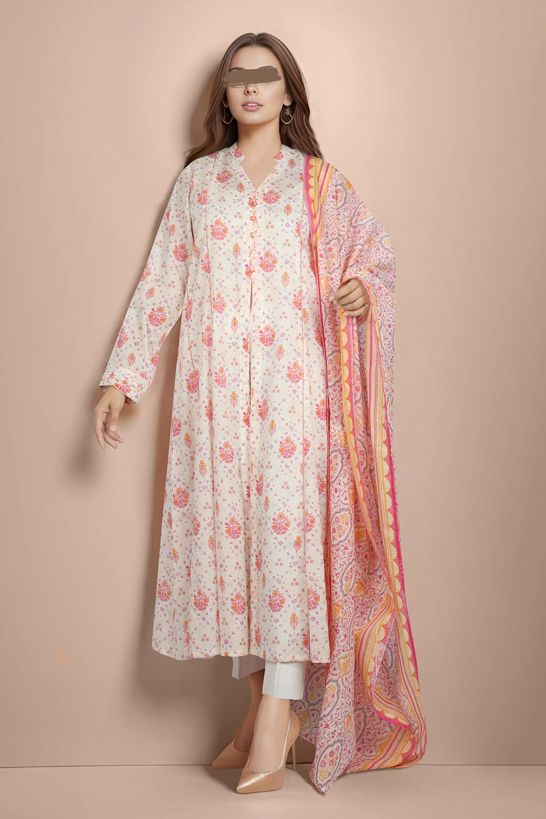 Printed Lawn Stitched/Unstitched 3 Piece - Image 2