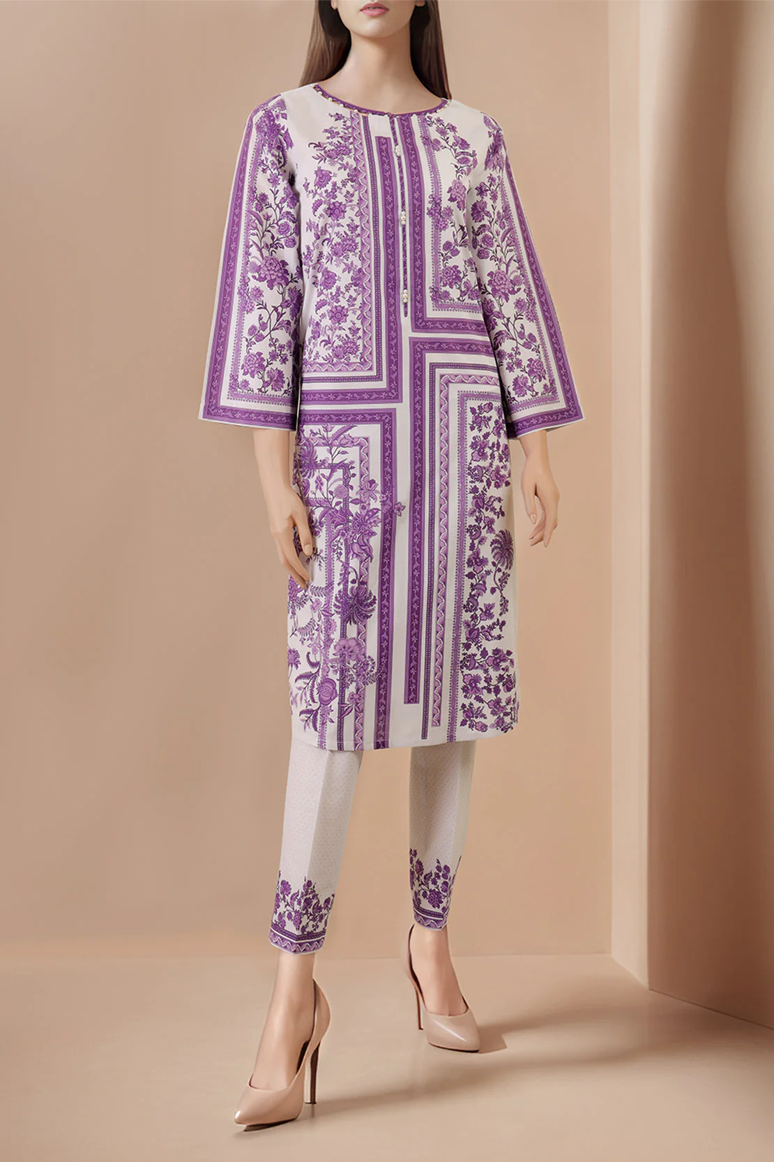 Printed Lawn Unstitched Shirt