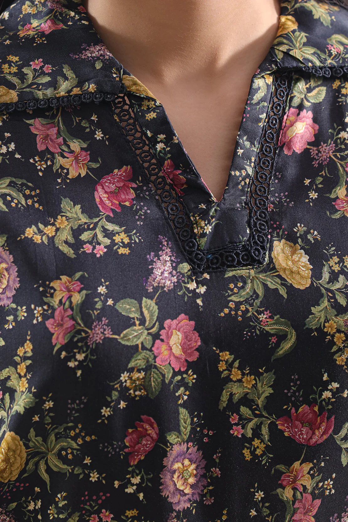 Printed Lyocell Stitched 2 Piece (Shirt/Trouser) - Image 4