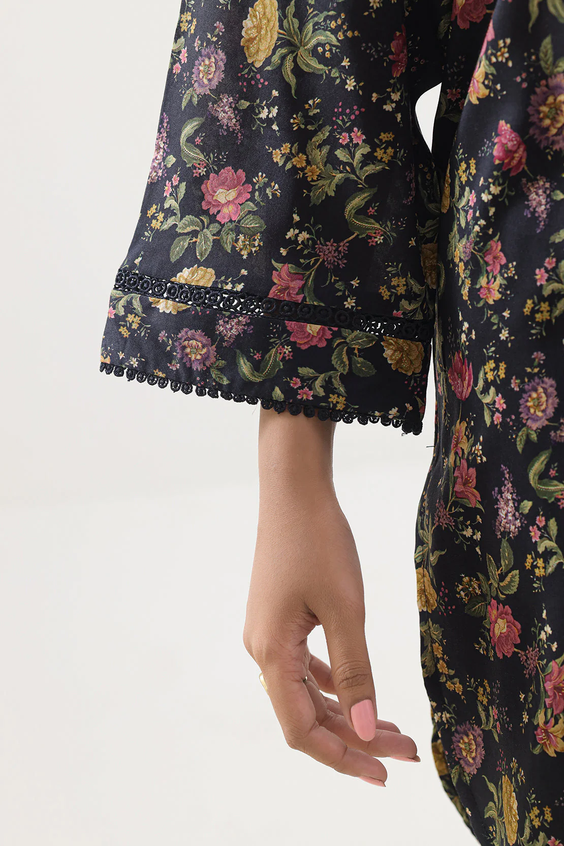 Printed Lyocell Stitched 2 Piece (Shirt/Trouser) - Image 5