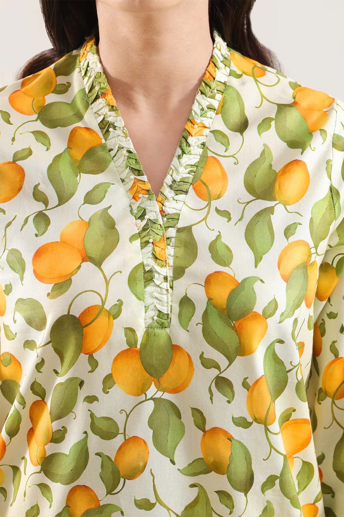 Printed Silk Touch Stitched 2 Piece (Shirt/Trouser) - Image 4