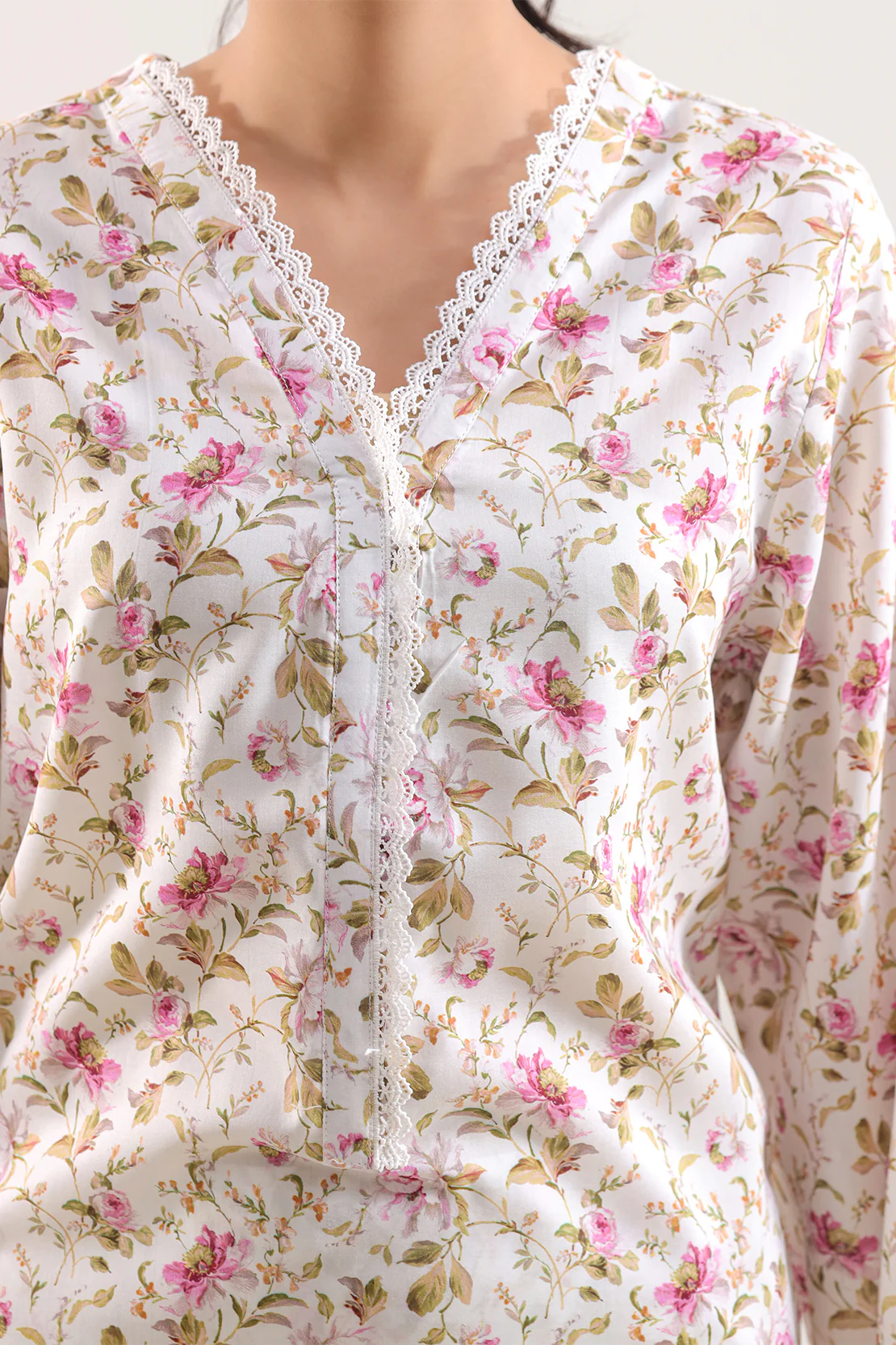 Printed Silk Touch Stitched 2 Piece (Shirt/Trouser) - Image 4