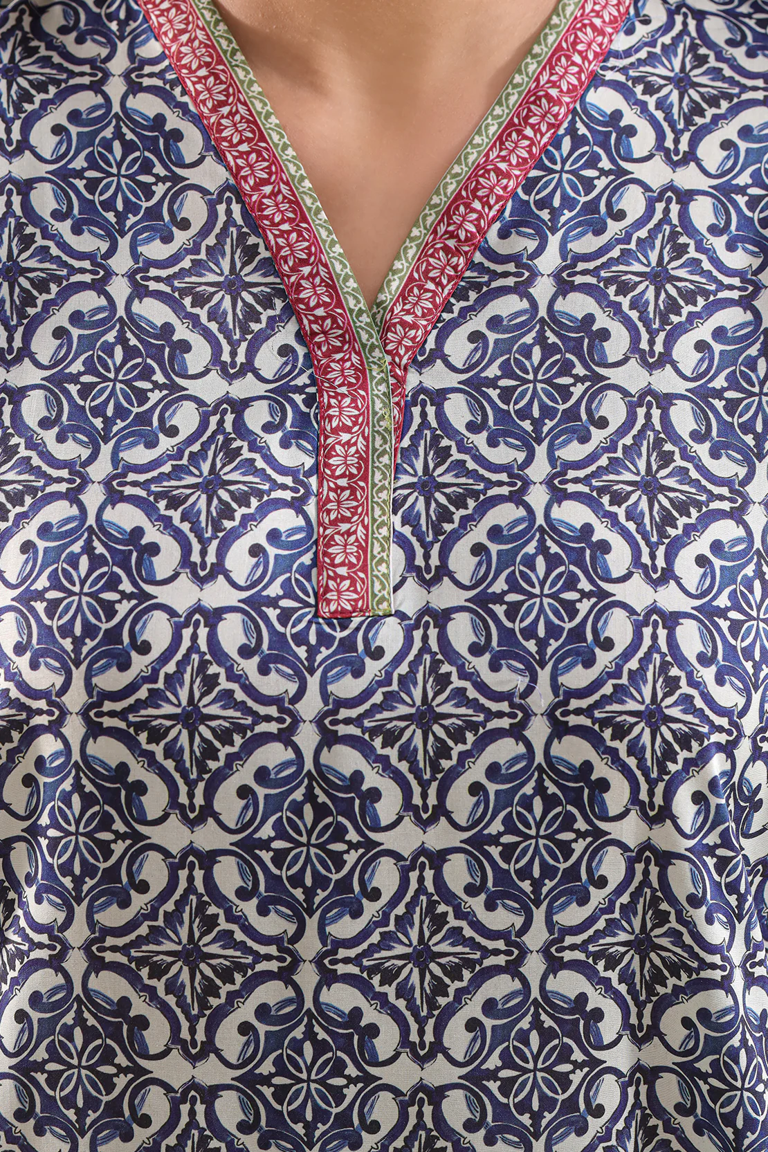 Printed Silk Touch Stitched 2 Piece (Shirt/Trouser) - Image 4