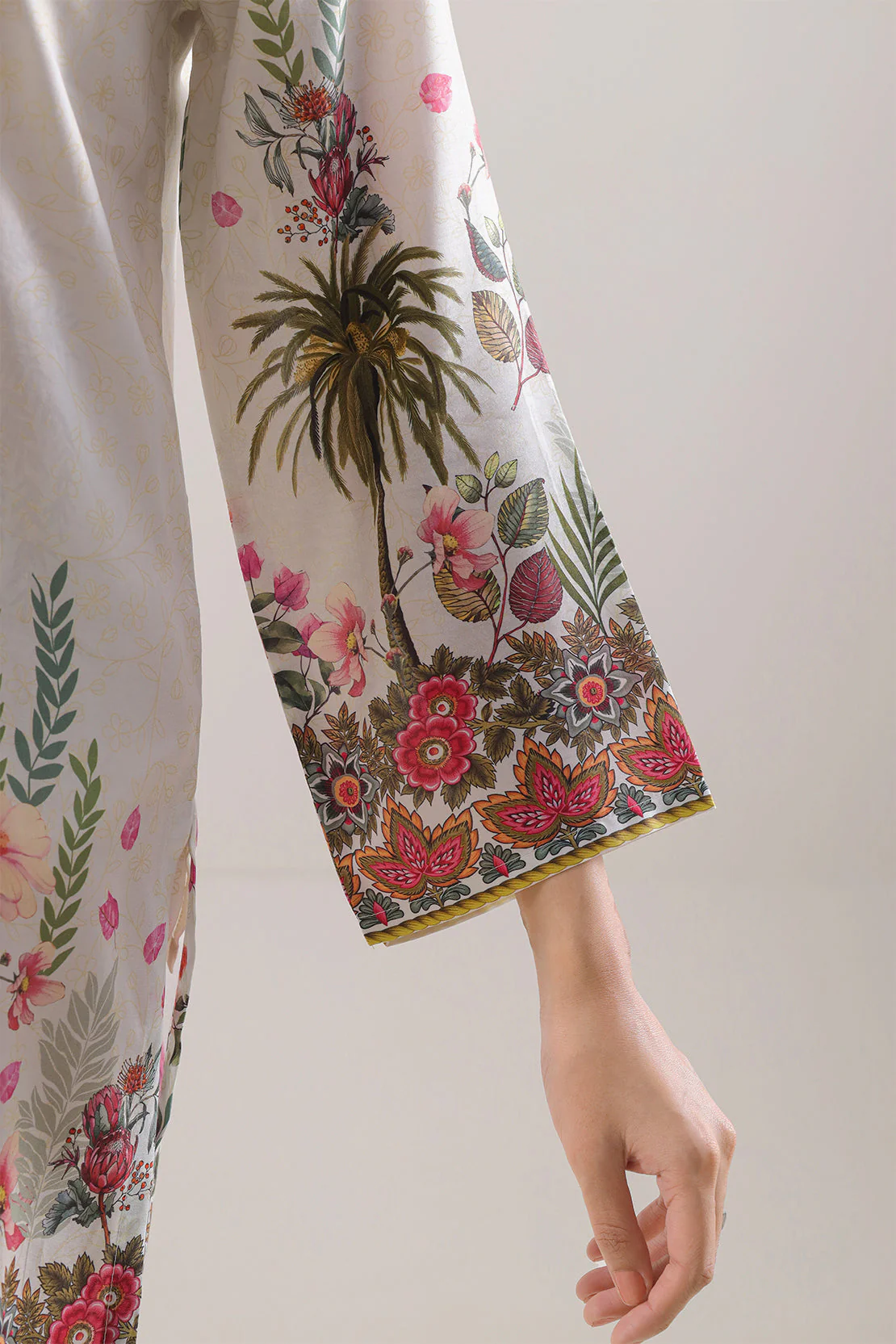 Printed Silk Touch Stitched 2 Piece (Shirt/Trouser) - Image 4