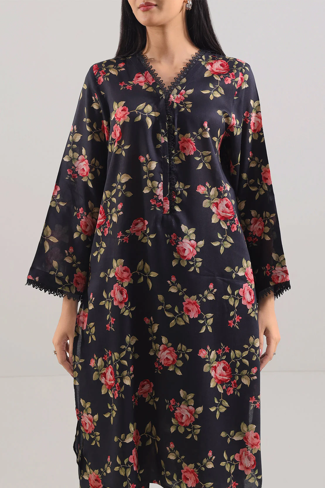 Printed Silk Touch Stitched 2 Piece (Shirt/Trouser) - Image 3