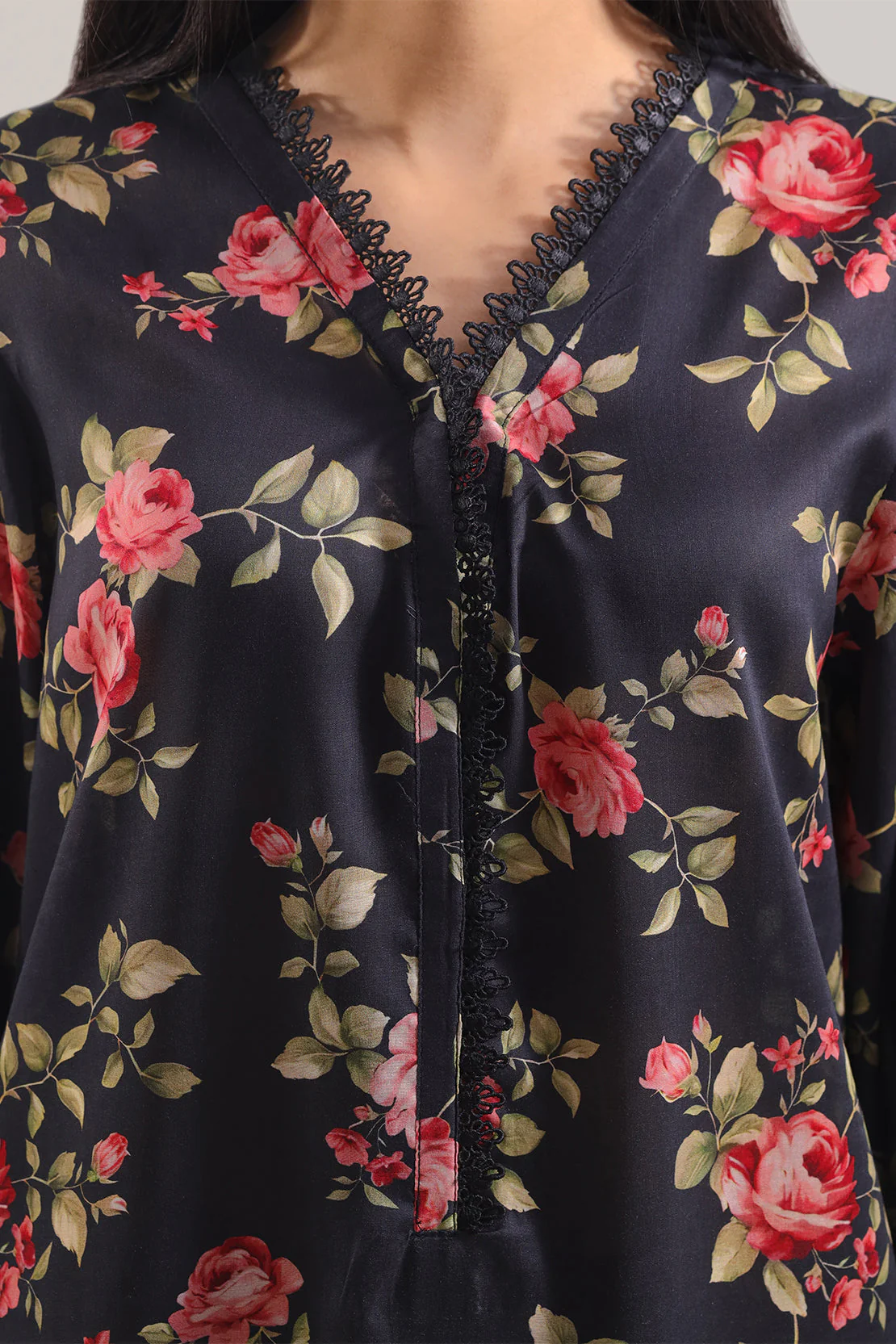 Printed Silk Touch Stitched 2 Piece (Shirt/Trouser) - Image 4