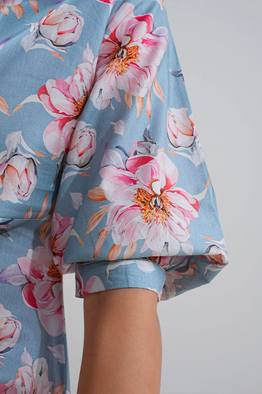 Printed Lyocell Stitched Dress - Image 6