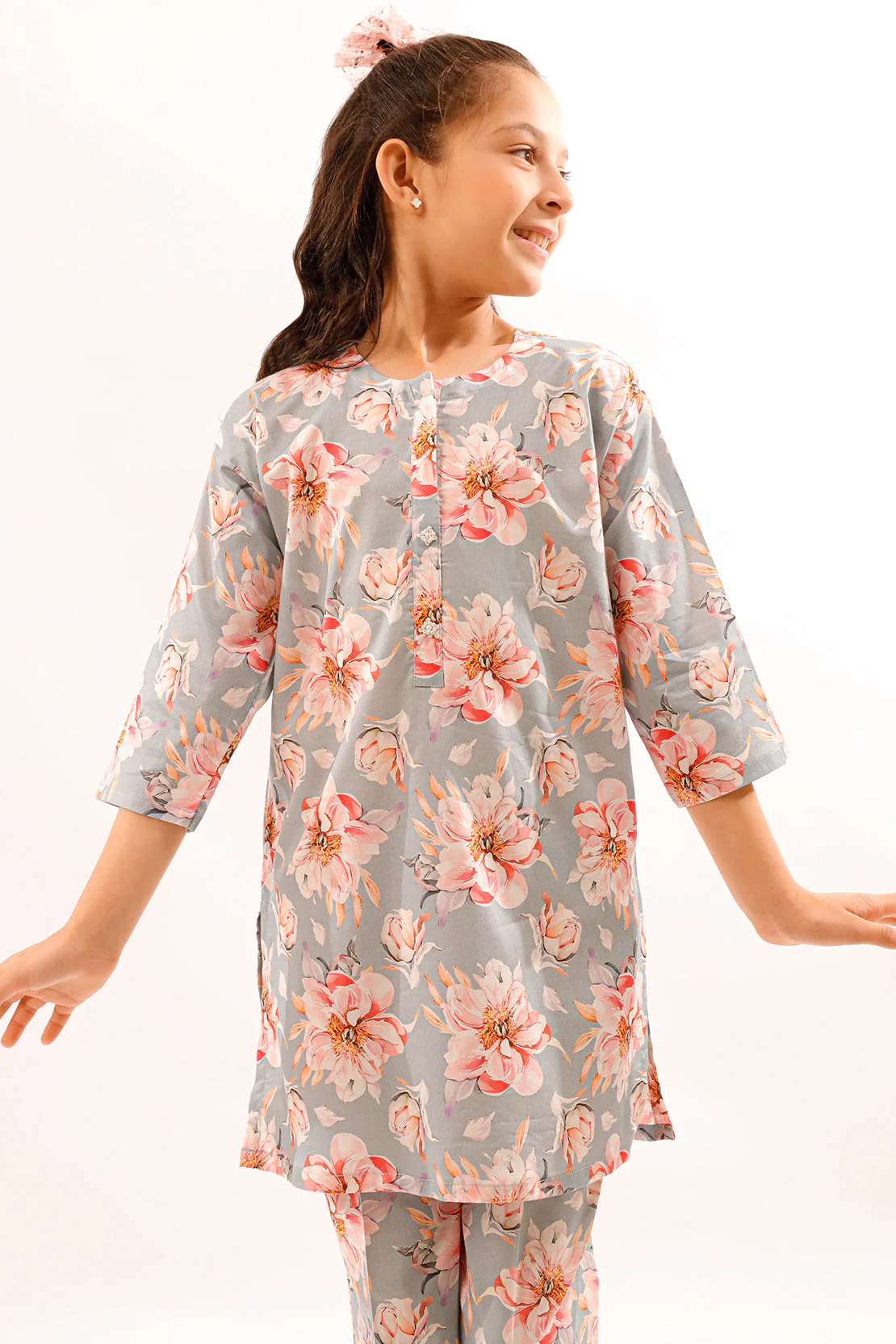 Printed Lyocell Stitched Shirt For Kids - Image 4