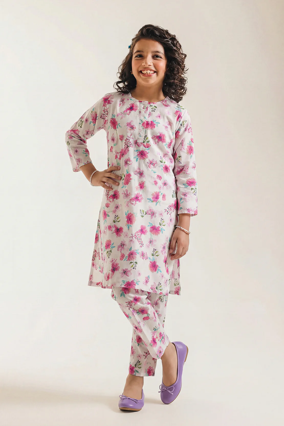 Printed Silk Touch Stitched Shirt For Kids