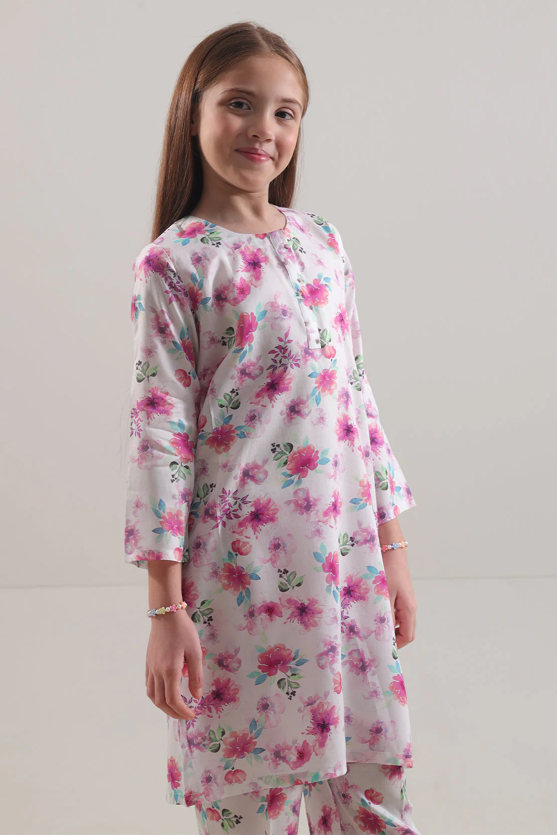 Printed Silk Touch Stitched Shirt For Kids - Image 3